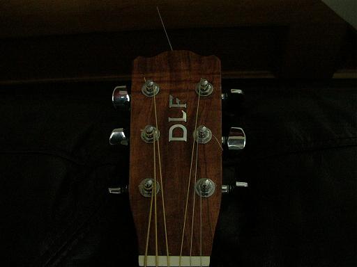 Headstock with Initials