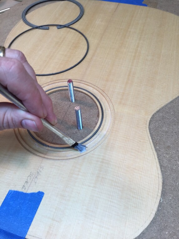 Gluing in the rosette.