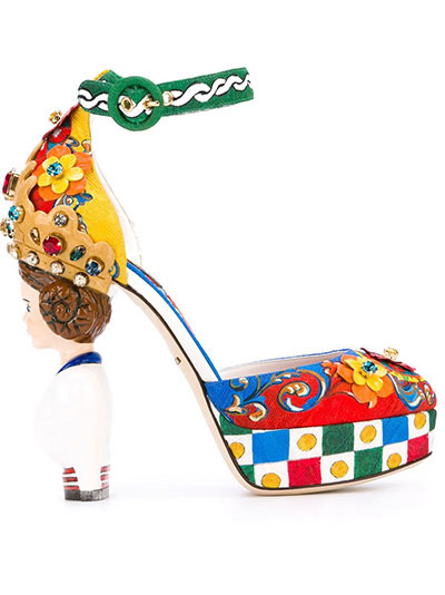 Dolce &amp; Gabbana Siciliano print pump