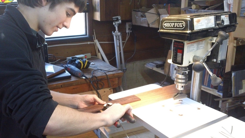 Clipping the fret wire to approx length