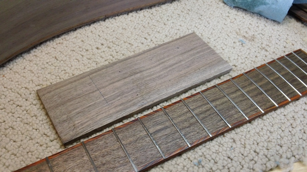 Walnut before and after a coat of tru-oil.